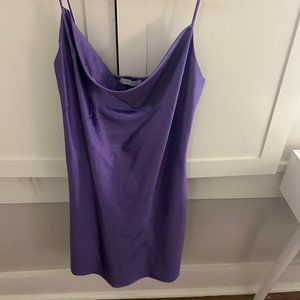 Purple Lida Kate Cowl Neck Dress